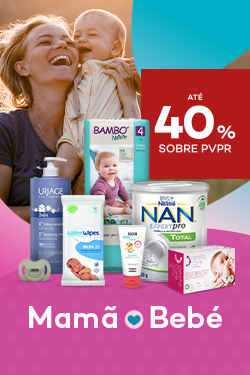 Promoção em produtos para bebés e mamãs com desconto de até 40% sobre preço de Venda ao Público Recomendado